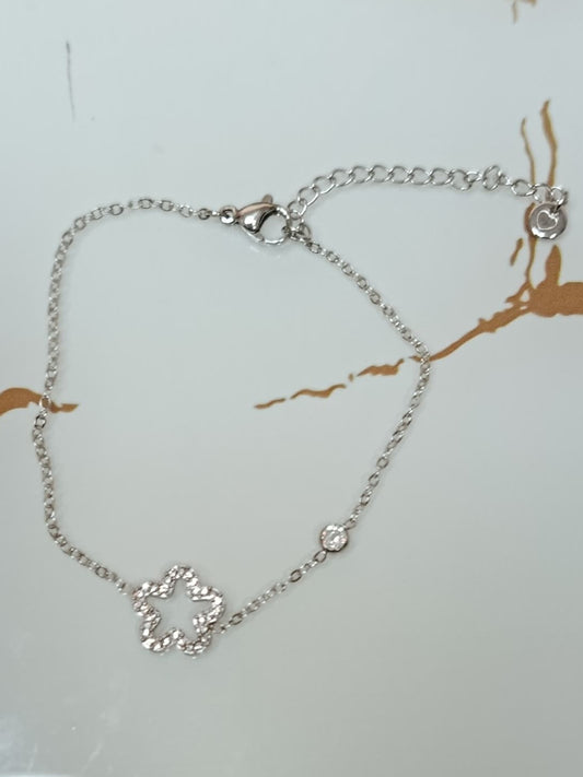 PULSEIRA TREVO C/ZIRCÓNIAS