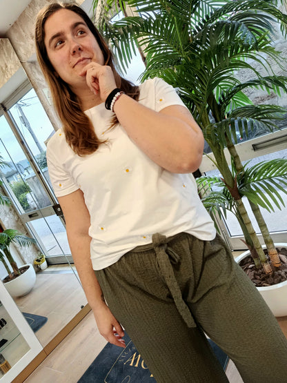 CALÇA TEXTURIZADA