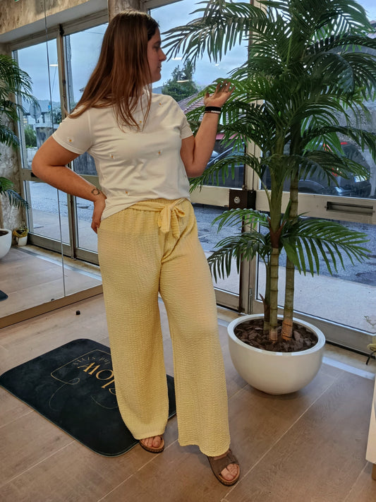 CALÇA TEXTURIZADA