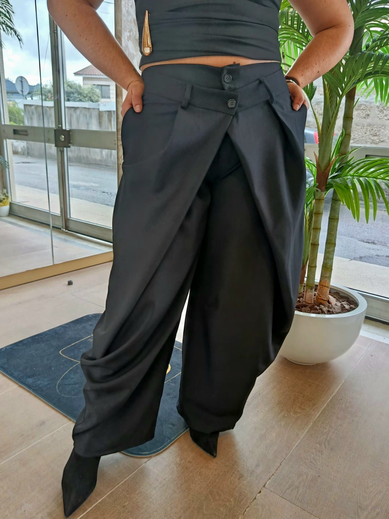 CALÇA ALFAIATARIA DUPE ZARA
