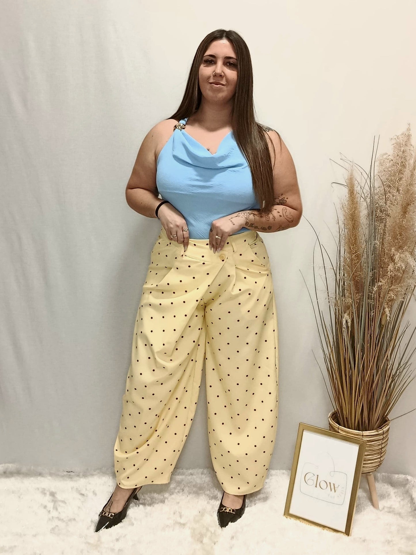 CALÇA C/BOLINHAS