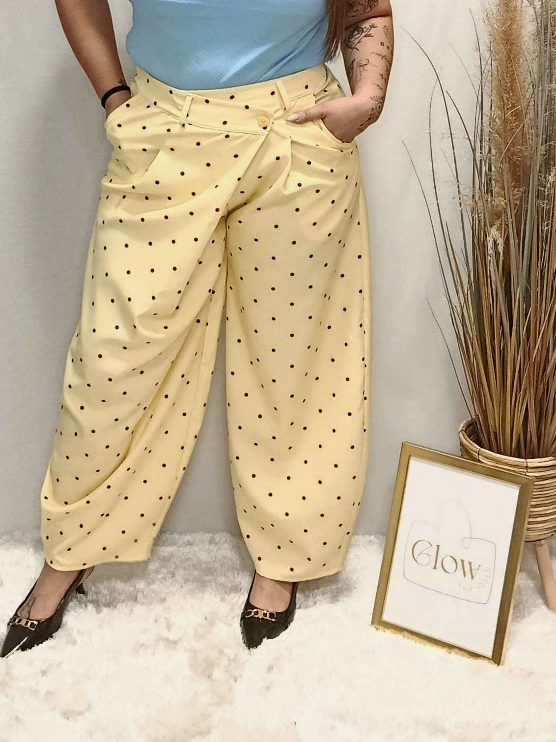 CALÇA C/BOLINHAS