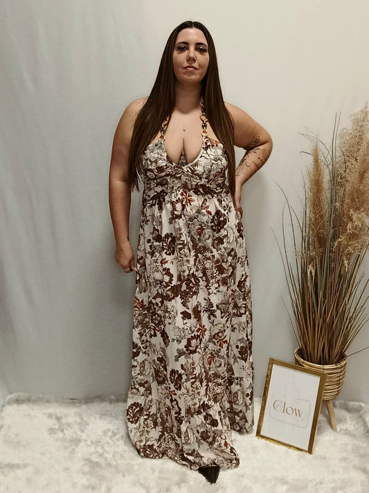 VESTIDO LINHO FLORAL