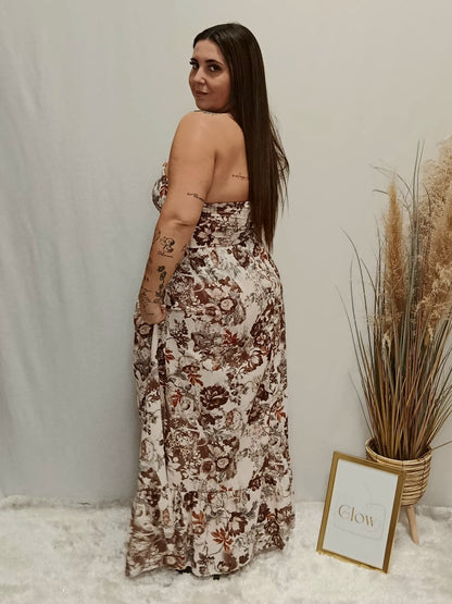 VESTIDO LINHO FLORAL